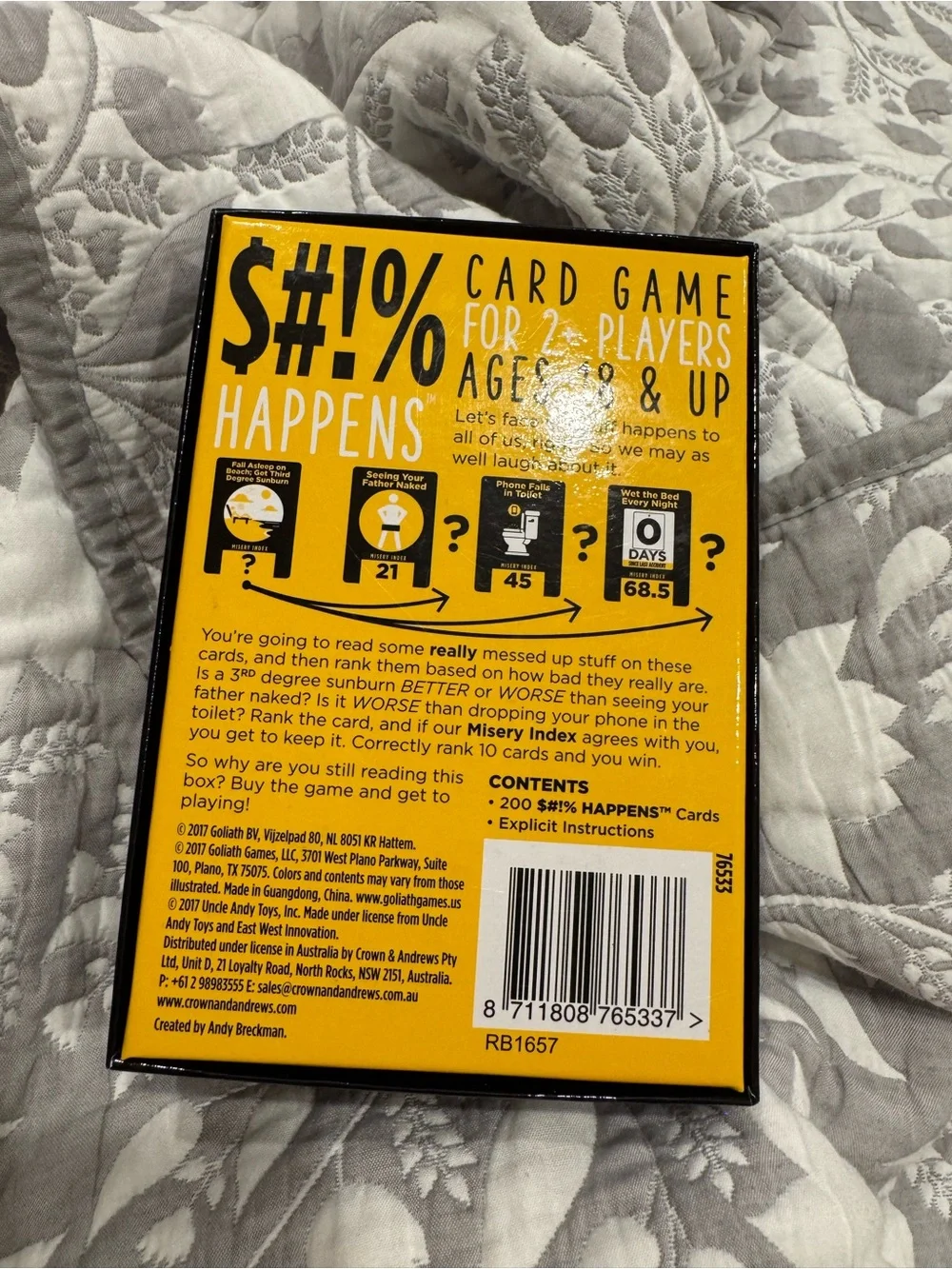 $#!% Happens Card Game - Black